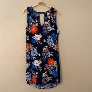 Old Navy V-Neck Floral Tank Dress • Large